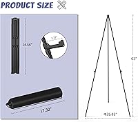 Vista 3 de Soportes de caballete para artistas de exhibición 3