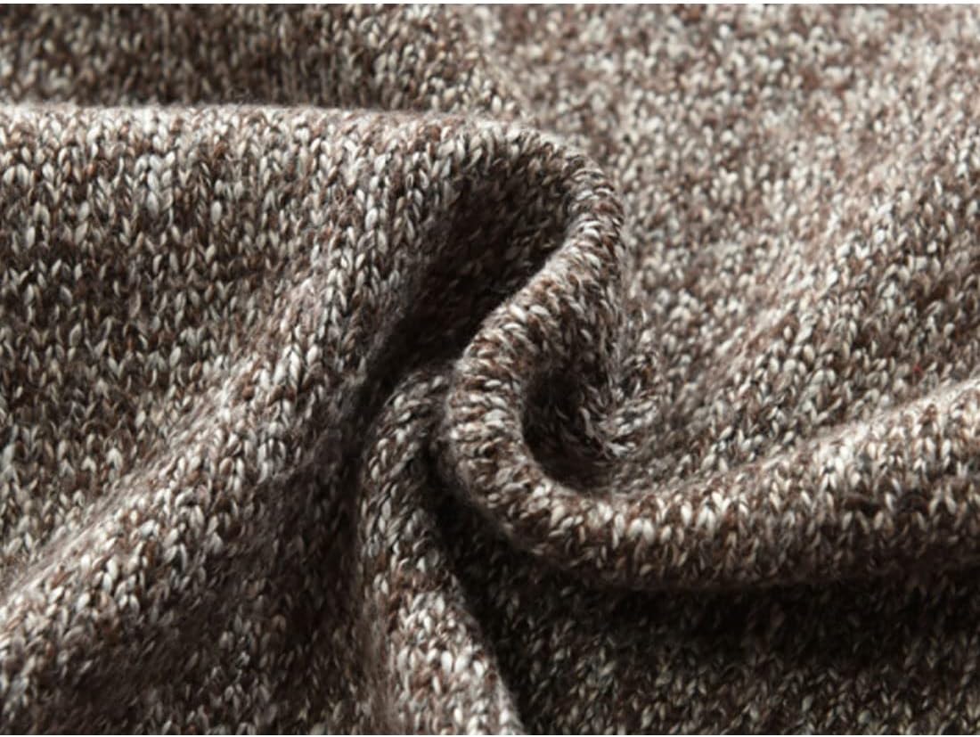 HZCX FASHION Mens Cardigan Shawl Collar Double Breasted Cable Knit Fall Sweater