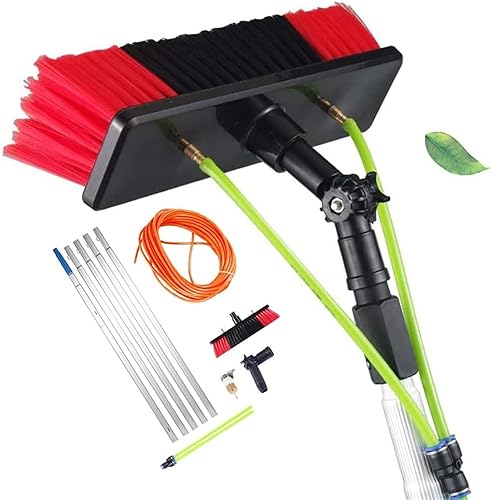 Water Fed Pole Kit Water Fed Telescopic Brush Photovoltaic Panel Cleaning Tool Brush Head for Cleaning Photovoltaic and Solar Panels (Color  30cm,