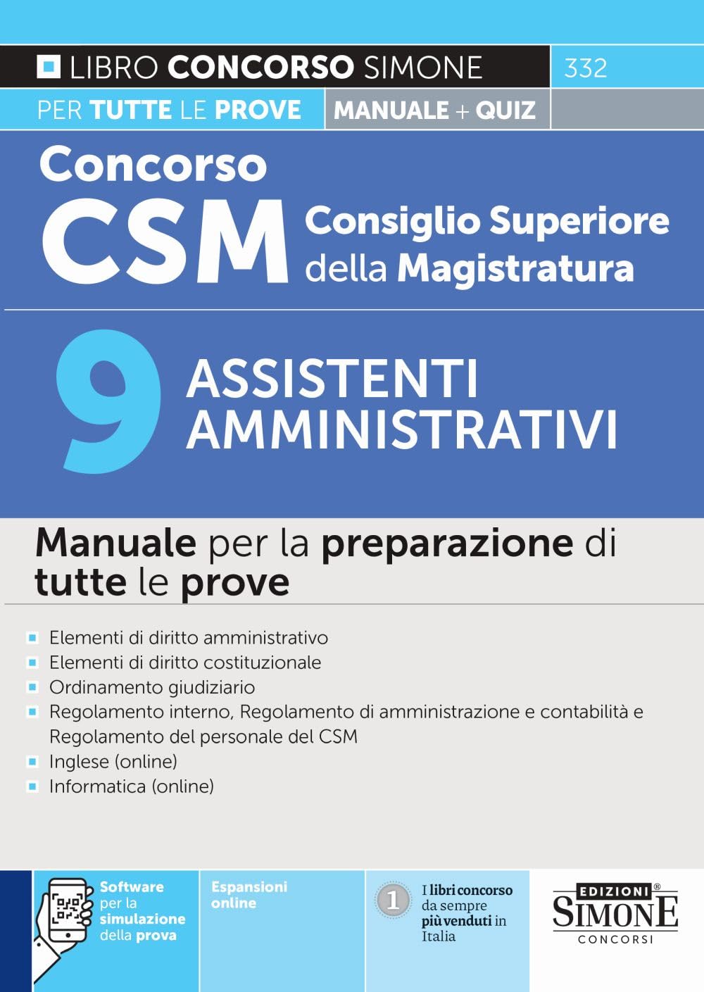 Concorso Csm Consiglio Superiore Della Magistratura - 9 Assistenti Amministrativi - Manuale Per La Preparazione Di Tutte Le Prove - 4