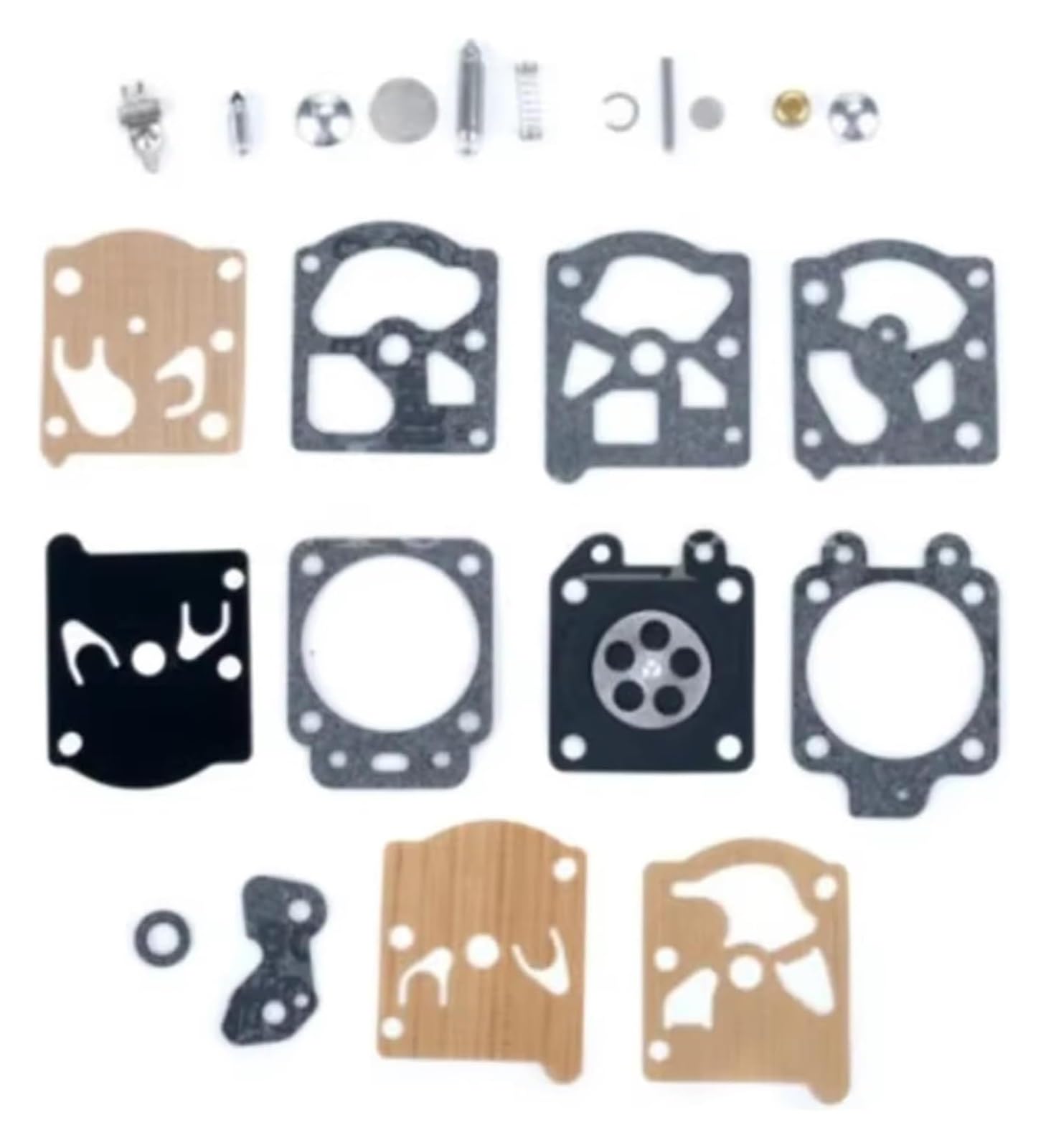 para Serie K20-WAT Motosierra Carburador Diafragma Junta Aguja Reparación carburador Moto | 10 Sets