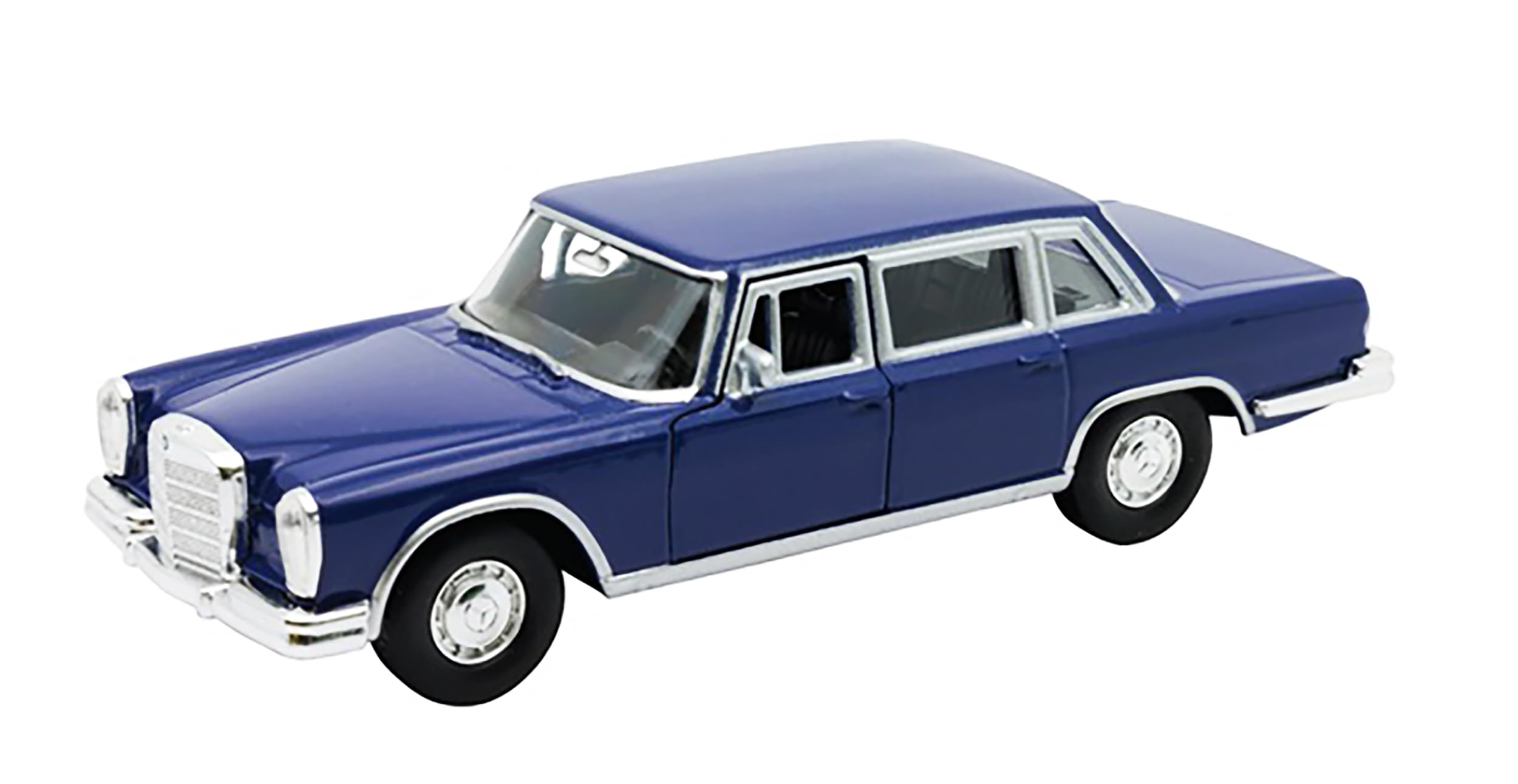 Mercedes-Benz 600 1963 Model Car Metal Model Car with Pull-Out Motor Toy Car Welly 4 Variants 32 (Blue)