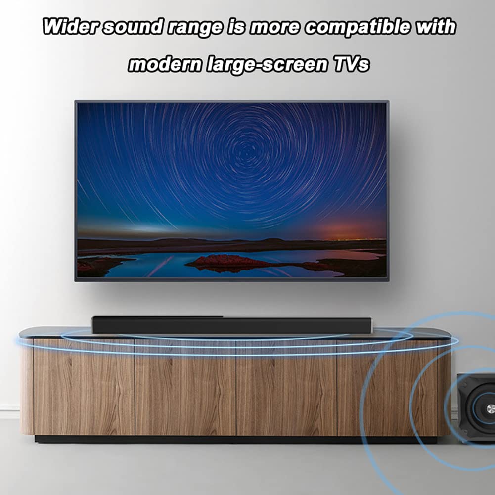 RSGK Altoparlante Soundbar TV con Subwoofer da 6,5 Pollici, Home Theater Altoparlante Bluetooth Wireless per TV, PC, Proiettore