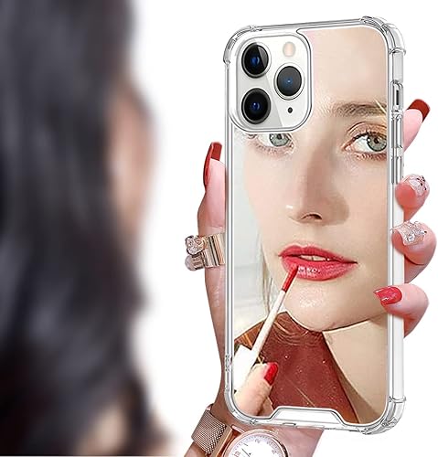Cavdycidy Funda de espejo para iPhone 11 Pro Max para mujer, funda de espejo de acrílico que se puede utilizar para maquillaje al aire libre para Cavdycidy Funda de espejo para iPhone 11 Pro Max para mujer, funda de espejo de acrílico que se puede utilizar para maquillaje al aire libre para