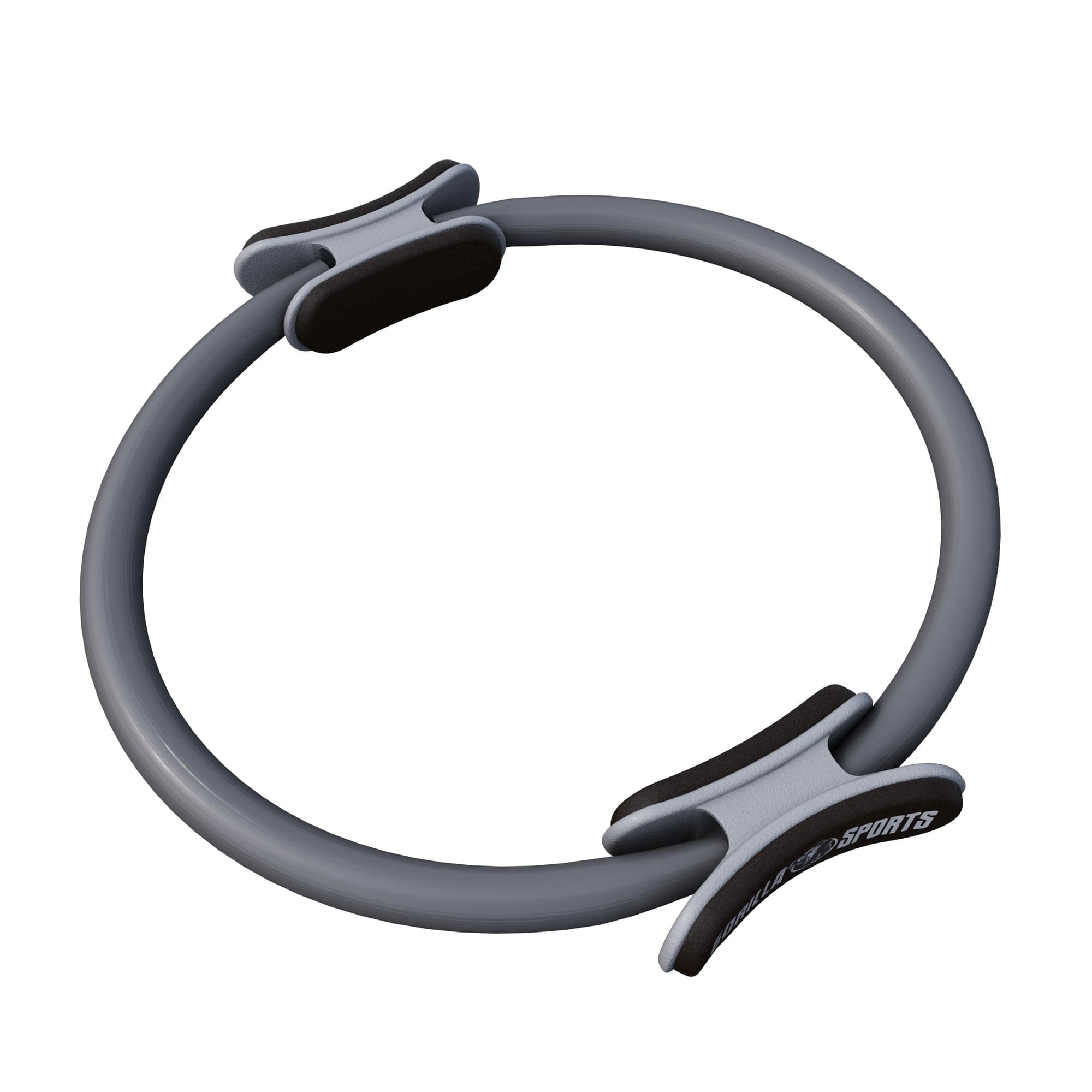 GORILLA SPORTS® Anillo de pilates, 36 cm, doble agarre, antideslizante y superligero, póster de entrenamiento y bolsa, de goma, color a elegir