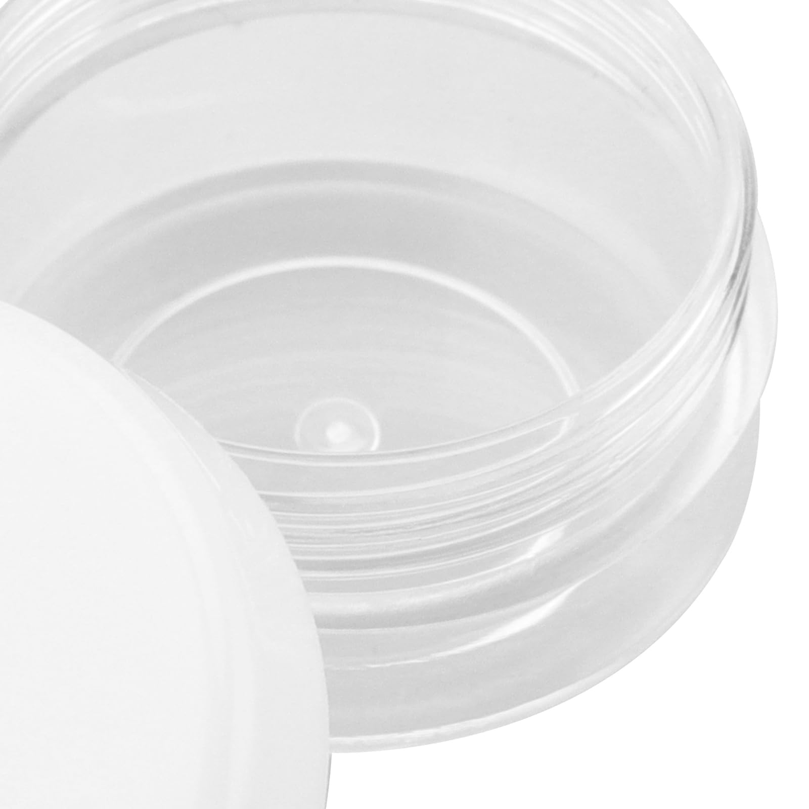 100 sztuk pojemników na kremy do nape?niania, 10 ml, plastikowy tygiel z zakr?tk?, puste pude?ko z pokrywk?, ma?e pojemniki przezroczyste, mini puszka na krem do ust, makija?, kremy, balsamy