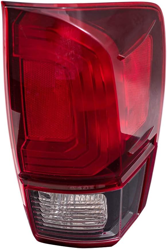 Brock Tail Light for 2016-2023 Tacoma SR/SR5 Red Bezel-Smoked Back-Up Light 18-19 TRD 8155004181 Right TO2801203