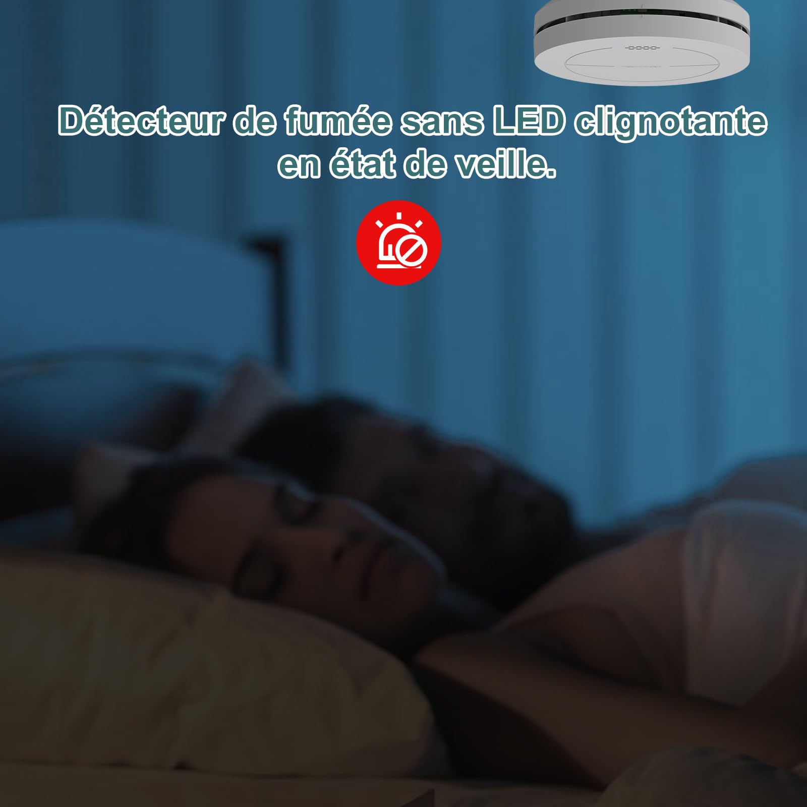 Safeliveo Détecteur de fumée interconnecté WiFi avec Batterie de 10 Ans, Lot de 2 avec Station de Base, certifié TUV Rheinland, Ensemble d'alarme de fumée à contrôle par Application