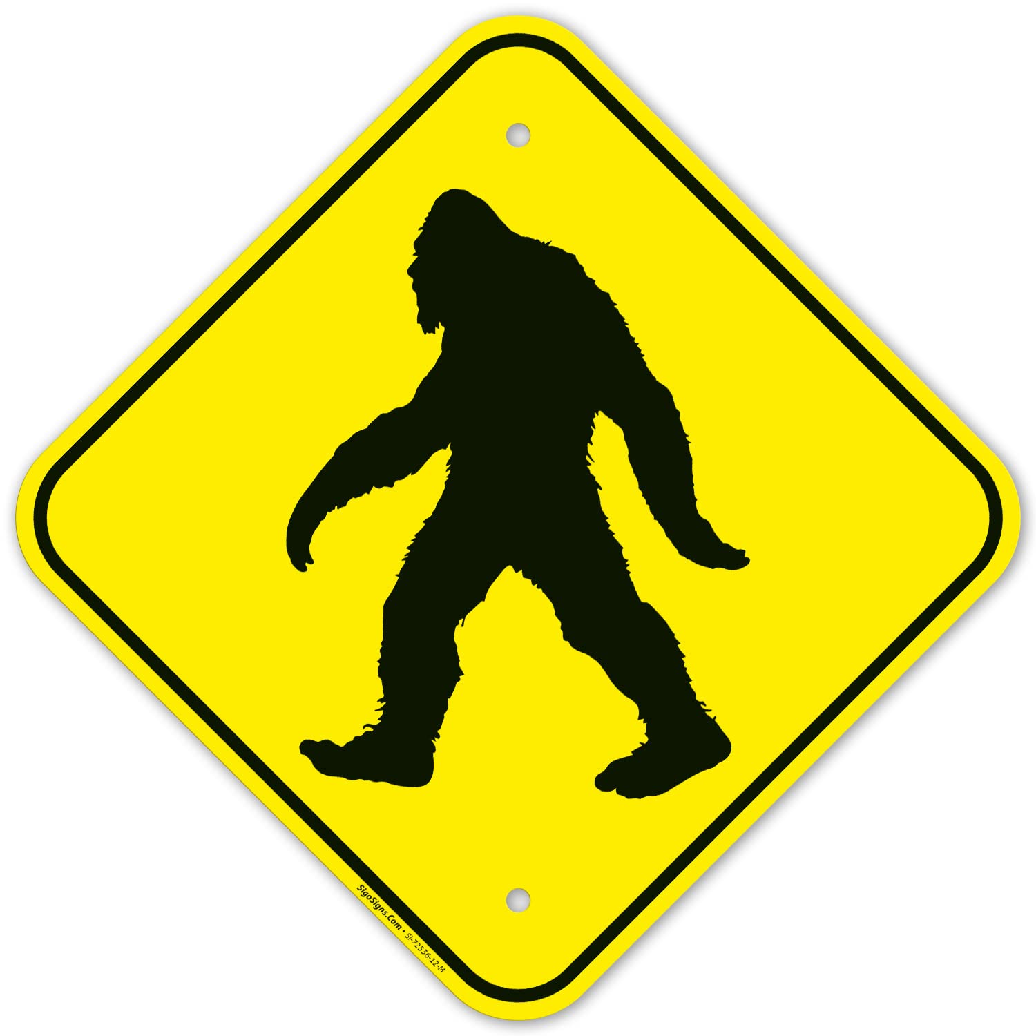 Amazon.com: Sasquatch Big Foot Crossing, 12x12 Inches, Rust