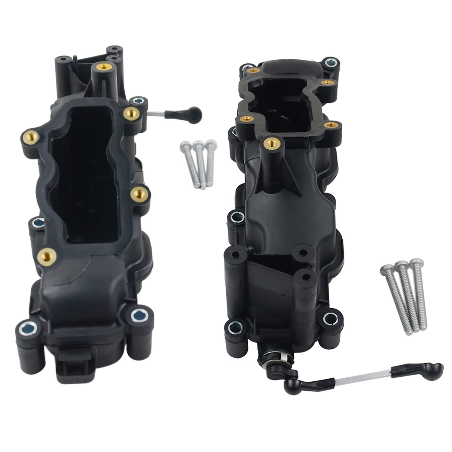 2x Colector de admisión compatible con A4 A6 A8 Q7 T0uareg 2.7 3.0 TDI 059129711CK 059129712BL