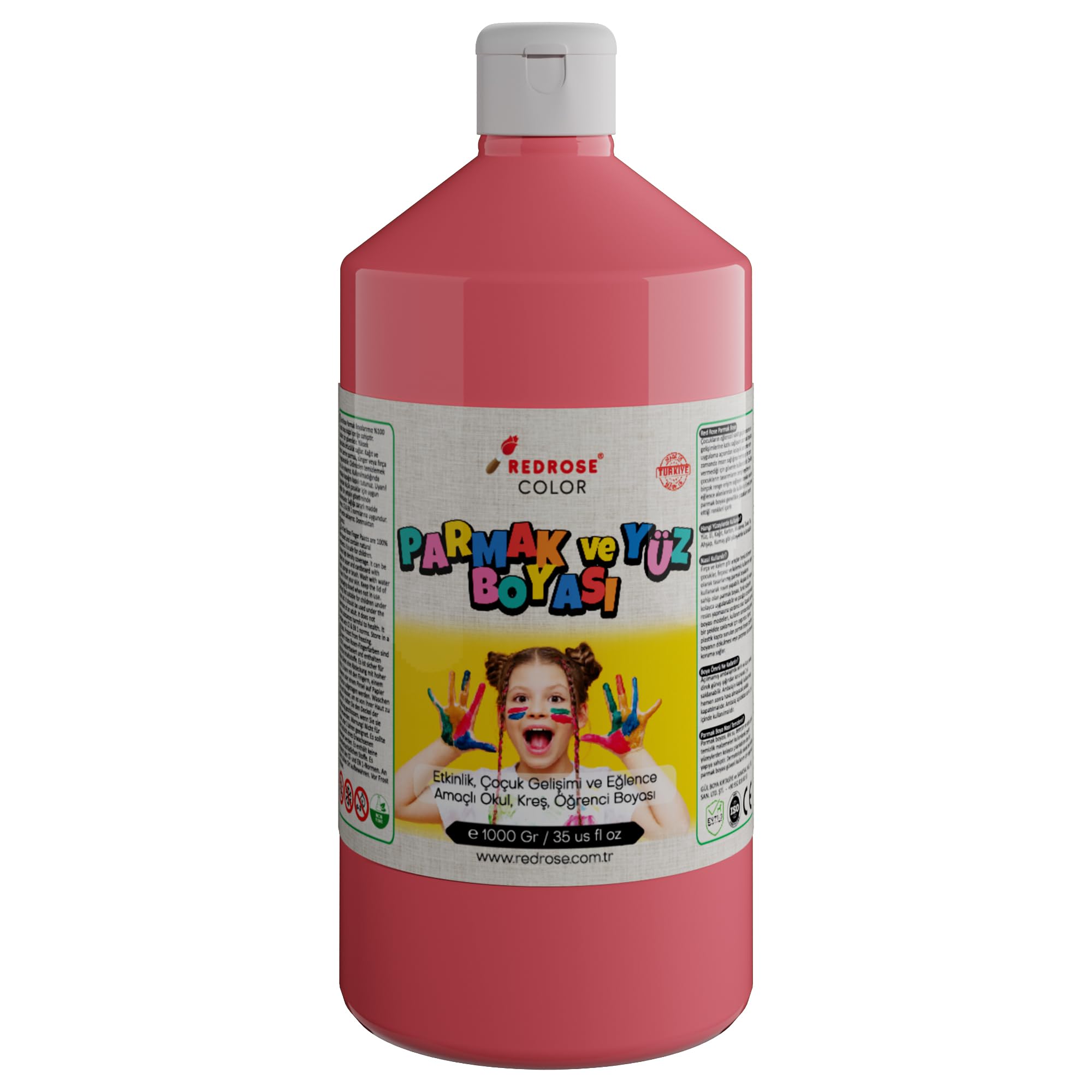 Red Rose Pembe Parmak Boyası 1000 gr