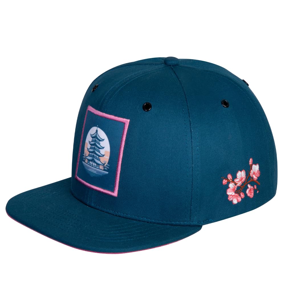 Nebelkind Czapka typu snapback, męska, damska, rozmiar uniwersalny, rozmiar uniwersalny, regulowany rozmiar, uniseks, modna czapka bejsbolowa z prostym daszkiem