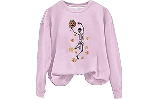 Women's Dancing Skeleton Sweatshirts - Plus Size Face 972