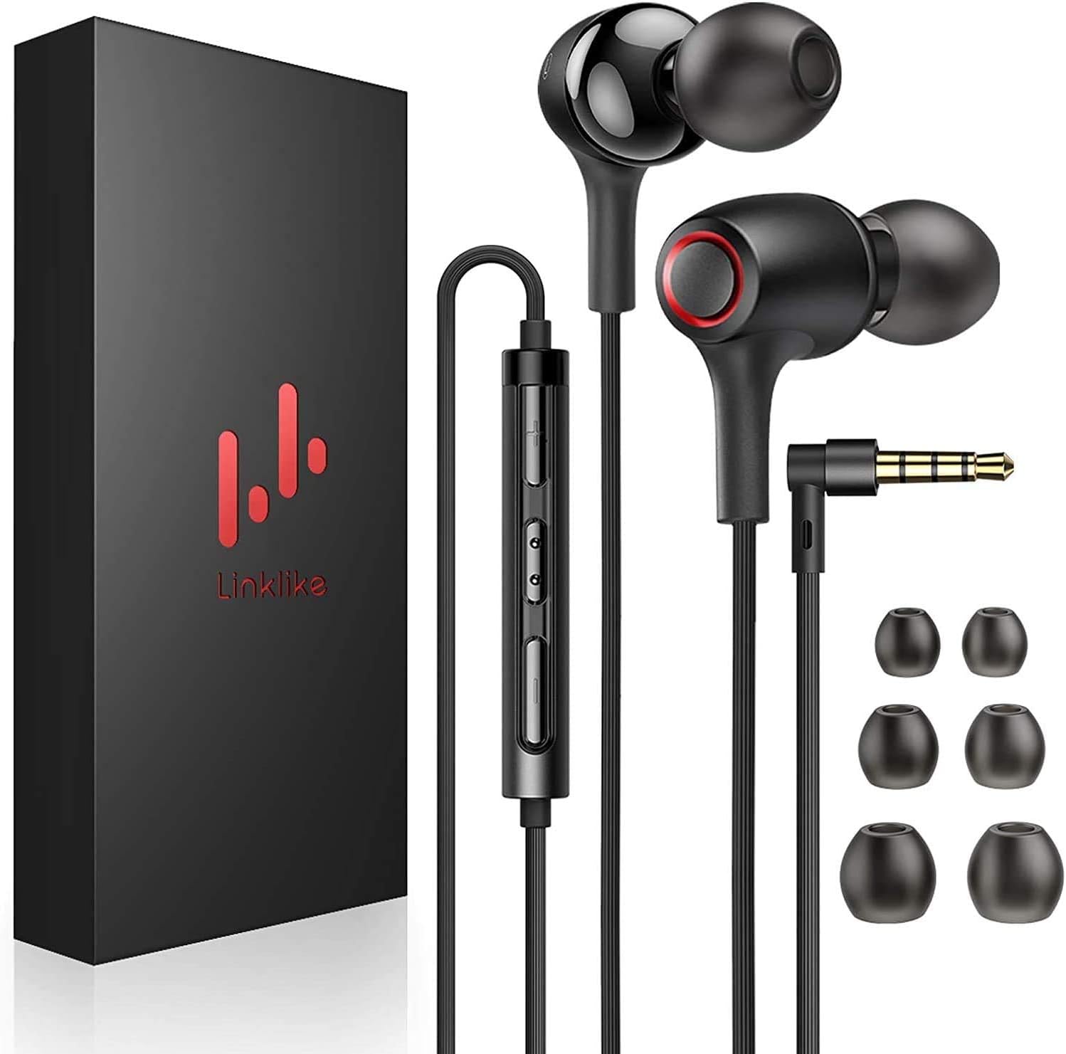 Amazon.co.jp Linklike Linklike Fly 3 Earphones, Wired Earphones, HD