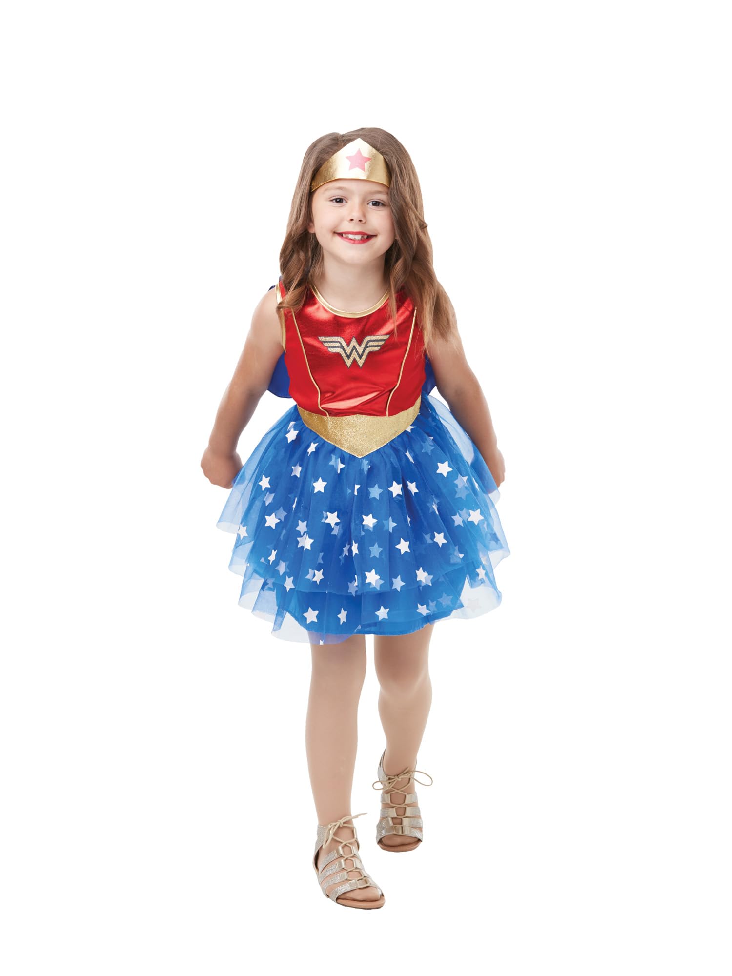 Rubie's Official DC Wonder Woman Premium Child Costume, Superhero Fancy Dress