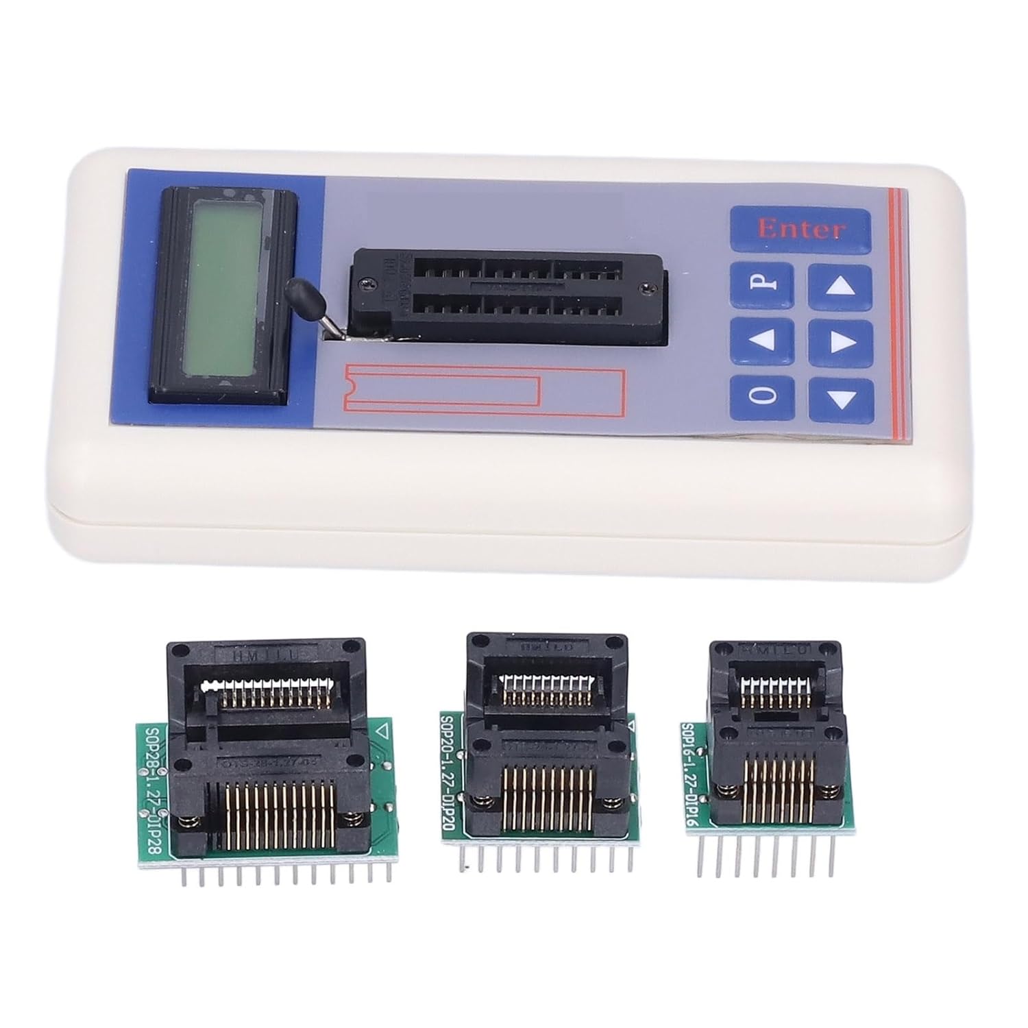 Integrated Circuit Tester IC Transistor Meter with 5V 3.3V AUTO Modes Transistor Tester for Microelectronics Engineers(with Terminal)
