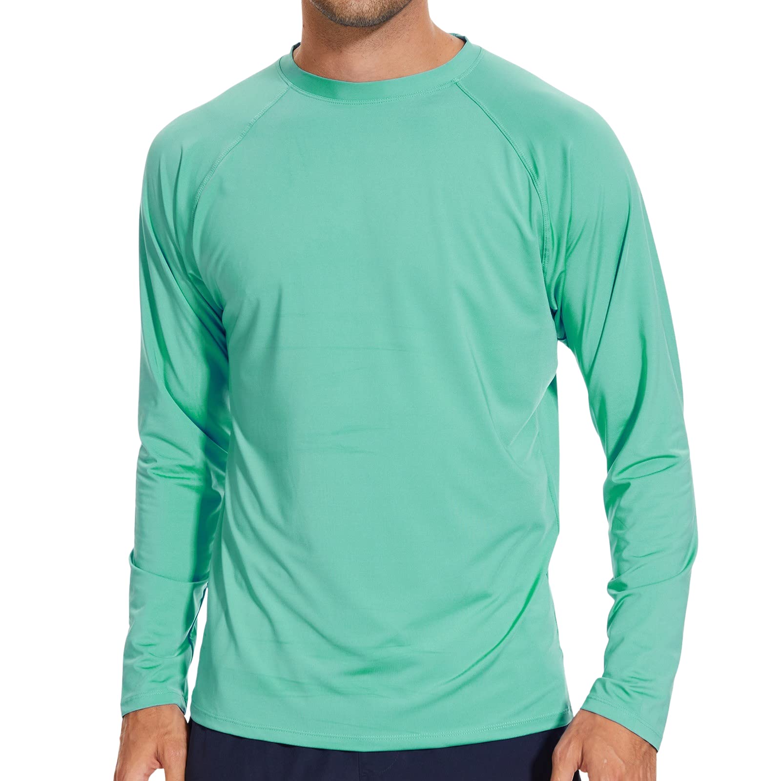 Arcweg UV-Schutz T-Shirt Herren Rashguard UPF 50+ Langarmshirt Sommer Tshirt Strand Schnell Trocknend Leicht Badeshirts Surfen Angeln Wandern Top