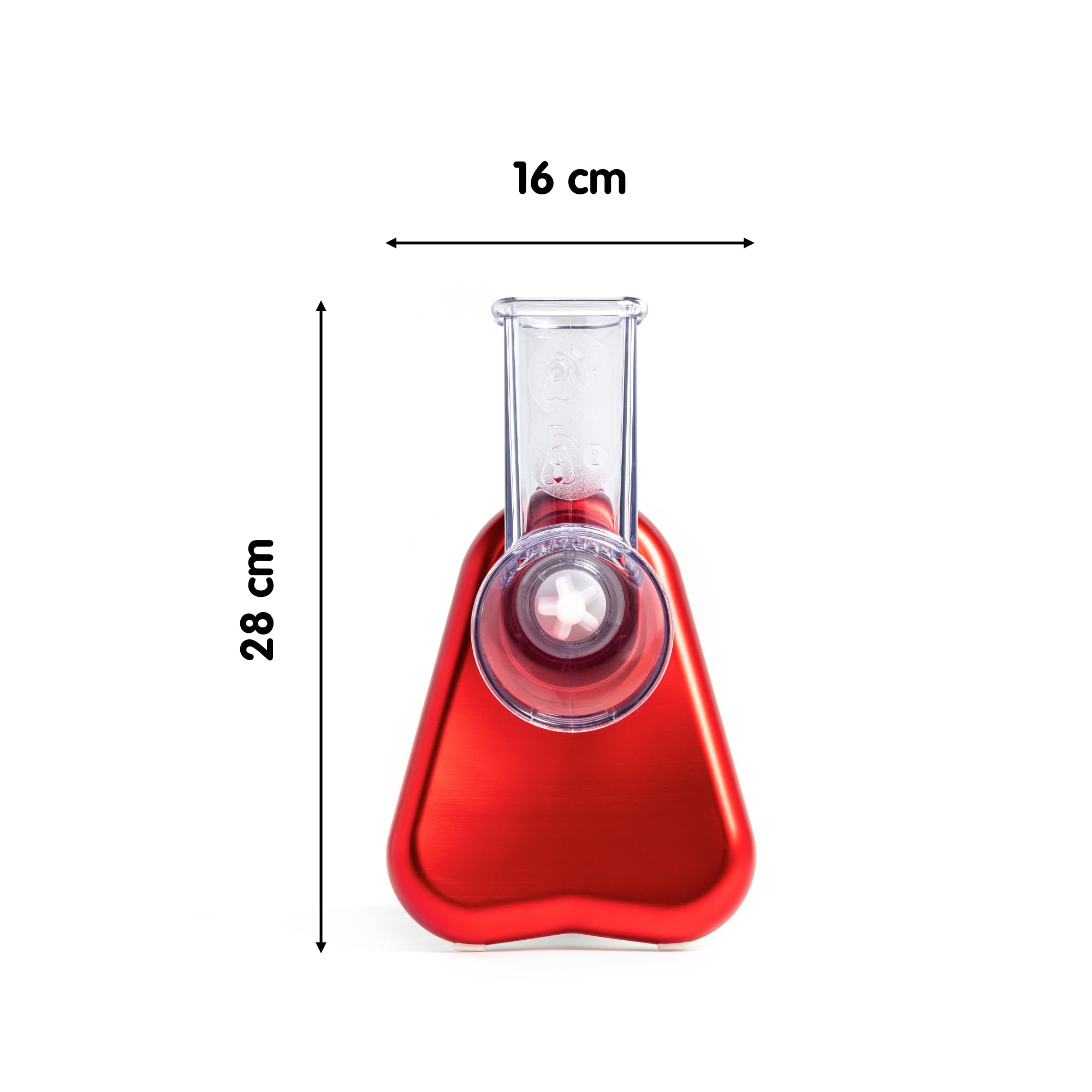 Moulinex Fresh Express Découpe-légumes 5-en-1, Tranche, Emince, Râpe, Large tube d'alimentation, Cône avec code couleur, Fabriqué en France DJ755G10, Rouge, Blanc