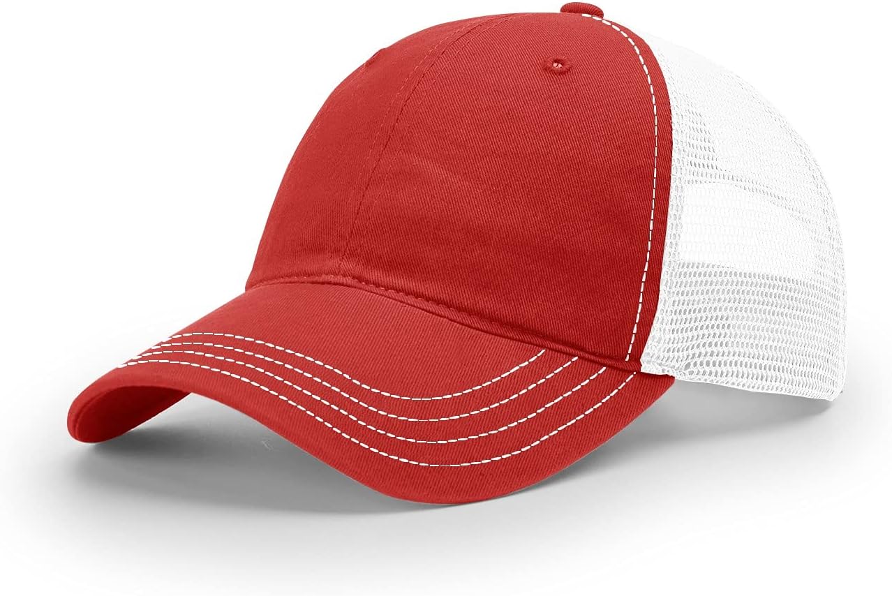 RICHARDSON111 Garment Washed Trucker Blank Baseball Cap OSFA HAT