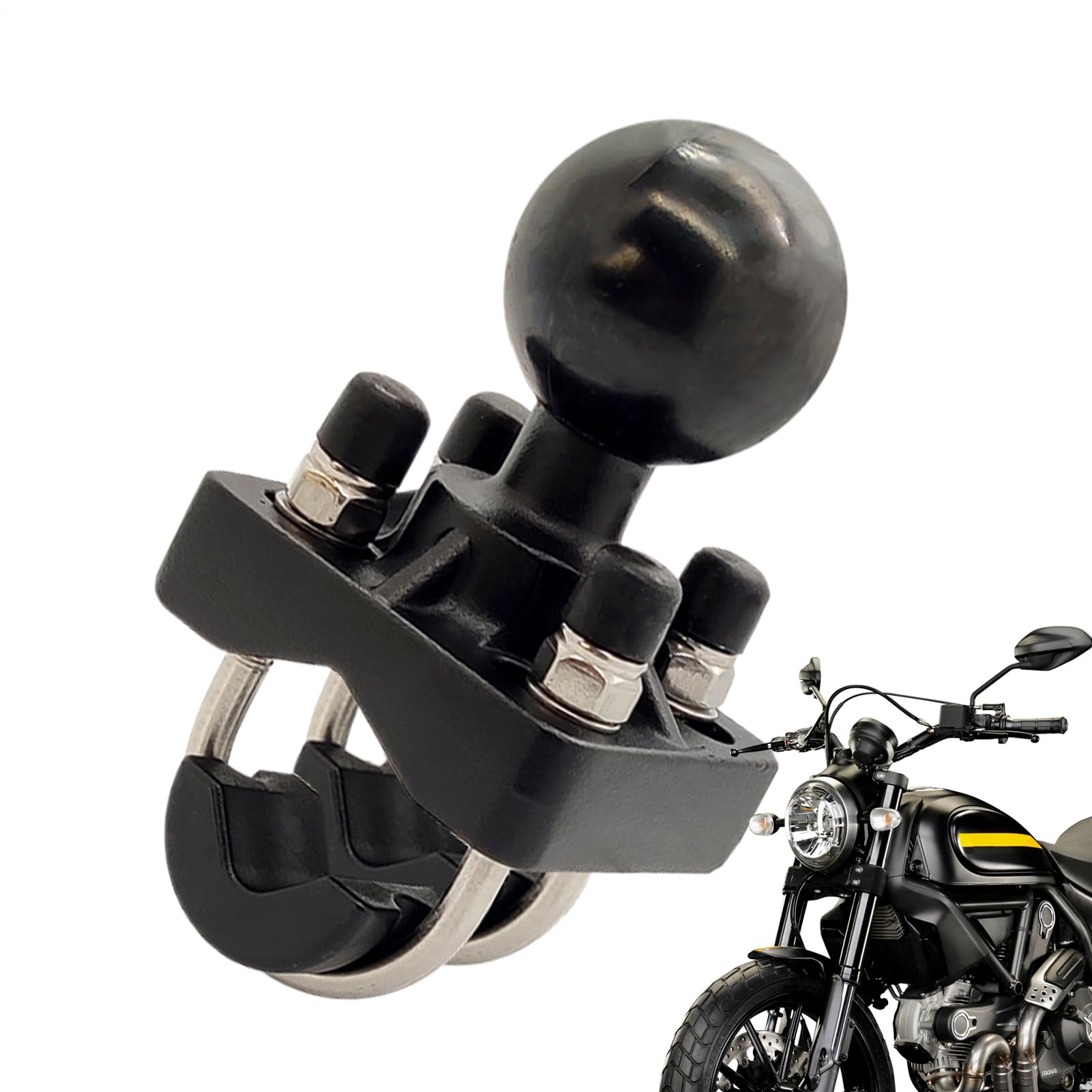 Soporte para cámara de moto con liberación rápida y ángulo regulable 8