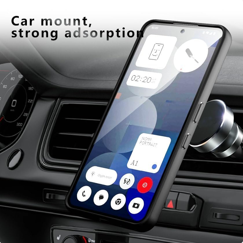 Image of Semi Clear Back Cover Case for Nothing Phone 4a 5G | Compatible with MagSafe | Premium Cover | Shockproof TPU Bumper | Slim Protective Design | Back Cover (Nothing Phone 4a)