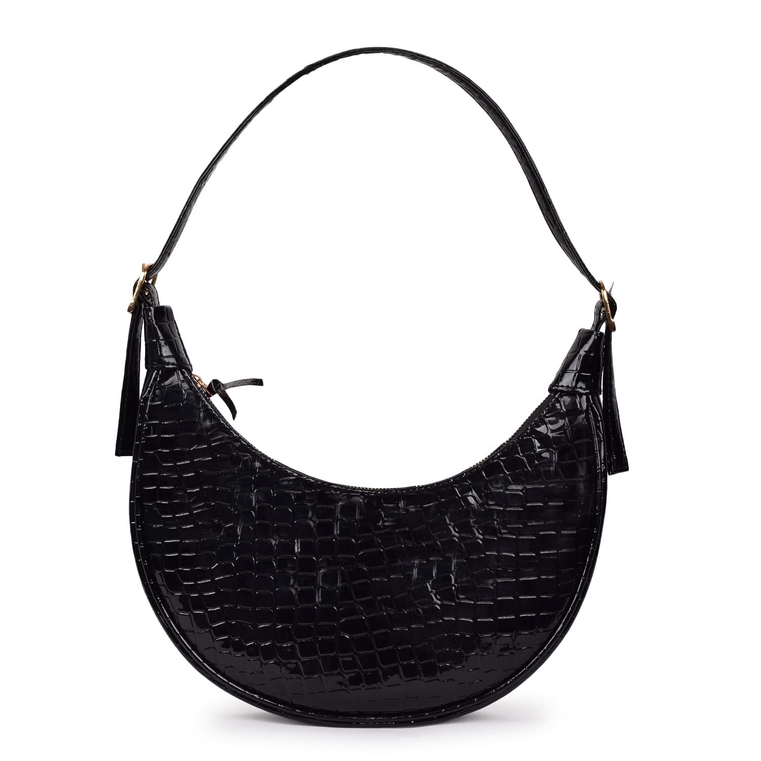 STYLZI Sling Bag For Women's/Girls || PU Synthetic Leather Sling Bag || Elegant Fancy Unique Design C-Shape Shoulder Sling bag For Women & Girl (OFF White)