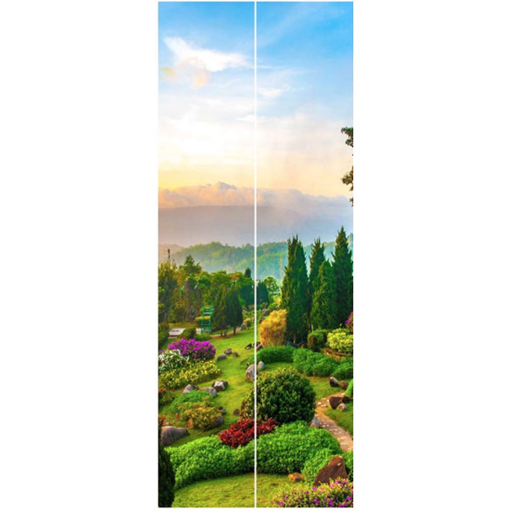 Sticker porte effet 3D pour rénover une porte de chambre