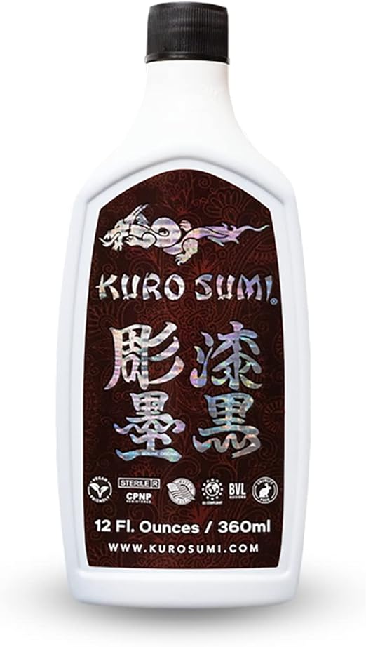 Kuro Sumi Black Outlining Tattoo Ink Professional