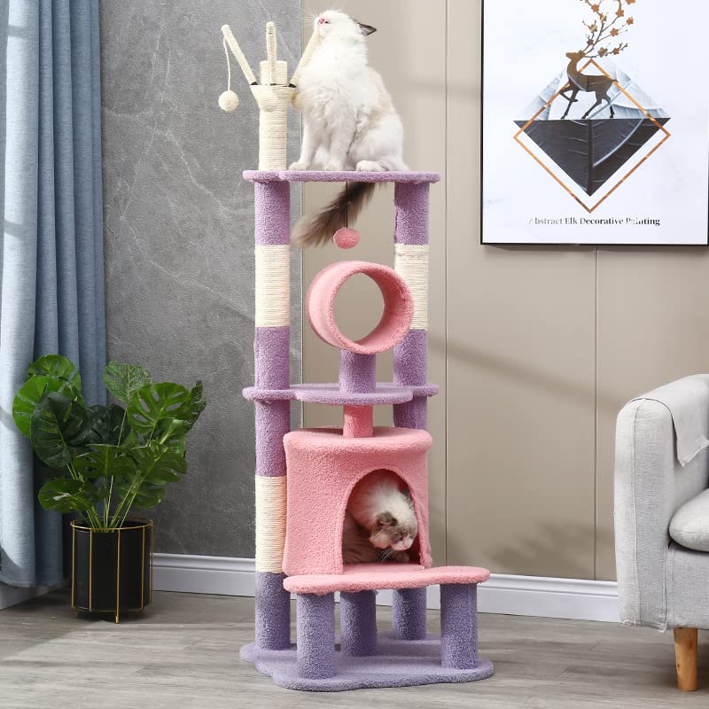 Árbol de Escalada para Gatos, árbol para Gatos, Muebles de Torre, Poste, Juguete para Saltar, casa de Juegos, Cama para Dormir para Gatos, casa para Gatos, Juguete para Escalar, árbol para Gatos