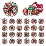 BLSFXROE 24 Stück Geschenkschleifen Selbstklebend, Bunte Geschenk Schleifen für Weihnachten Geburtstag Hochzeit, Dekorative Schleifen & Bänder für Geschenkverpackung Geschenke Einpacken Zubehör