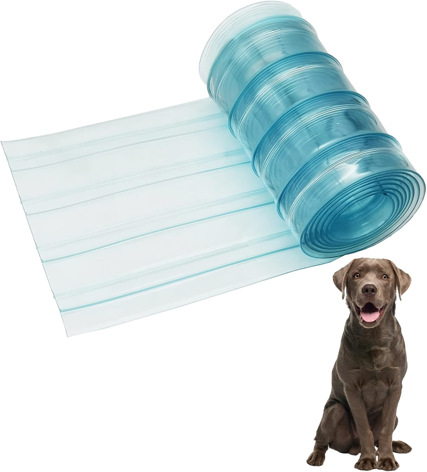 kathon 7.4 '' x 78.7 '' Dog Door Replacement Strips Plastic Vinyl Strip for DIY Dog