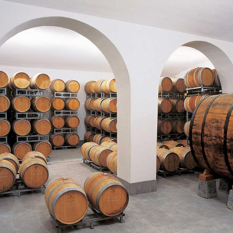 Porta barriques botti in legno lt.225 sovrapponibile 1150x780x330h movimentazione in cantine aziende vinicole acetaie 063100000F