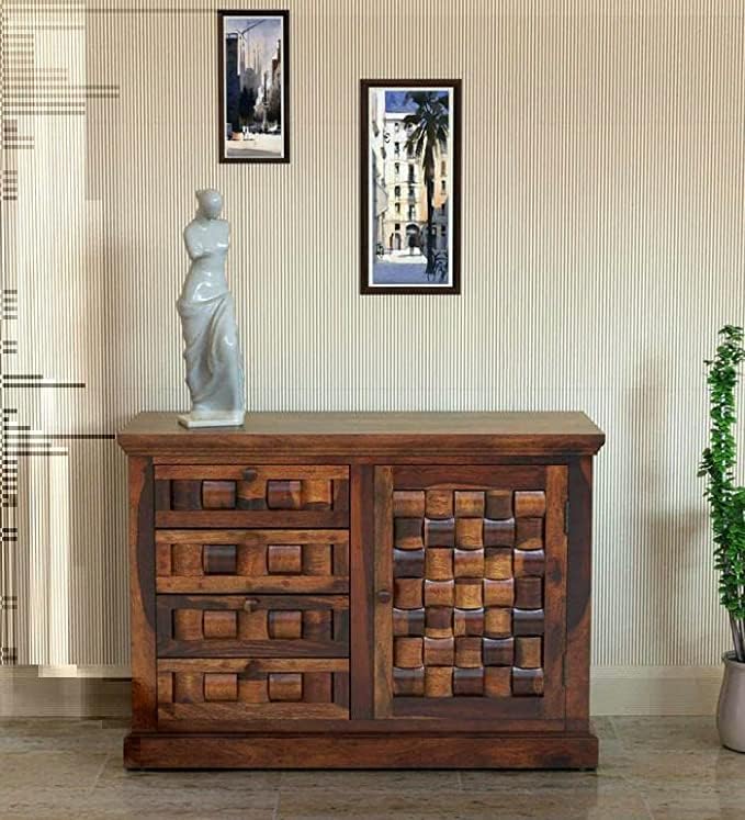 The Muebles Store Mid Century Storage Cabinet with 3 Drawer 2 Doors Wooden Side Board Media Console Tv Cabinets for Living Room Home Decor Furniture – 40.6d X 99w X 71h Centimeters The Muebles Store Mid Century Storage Cabinet with 3 Drawer 2 Doors Wooden Side Board Media Console Tv Cabinets for Living Room Home Decor Furniture – 40.6d X 99w X 71h Centimeters