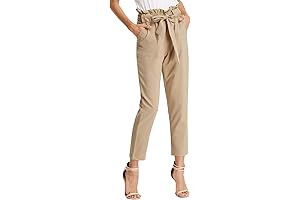 GRACE KARIN Women's Paperbag Waist Pants: Elevate Your Style with Chic and Comfort