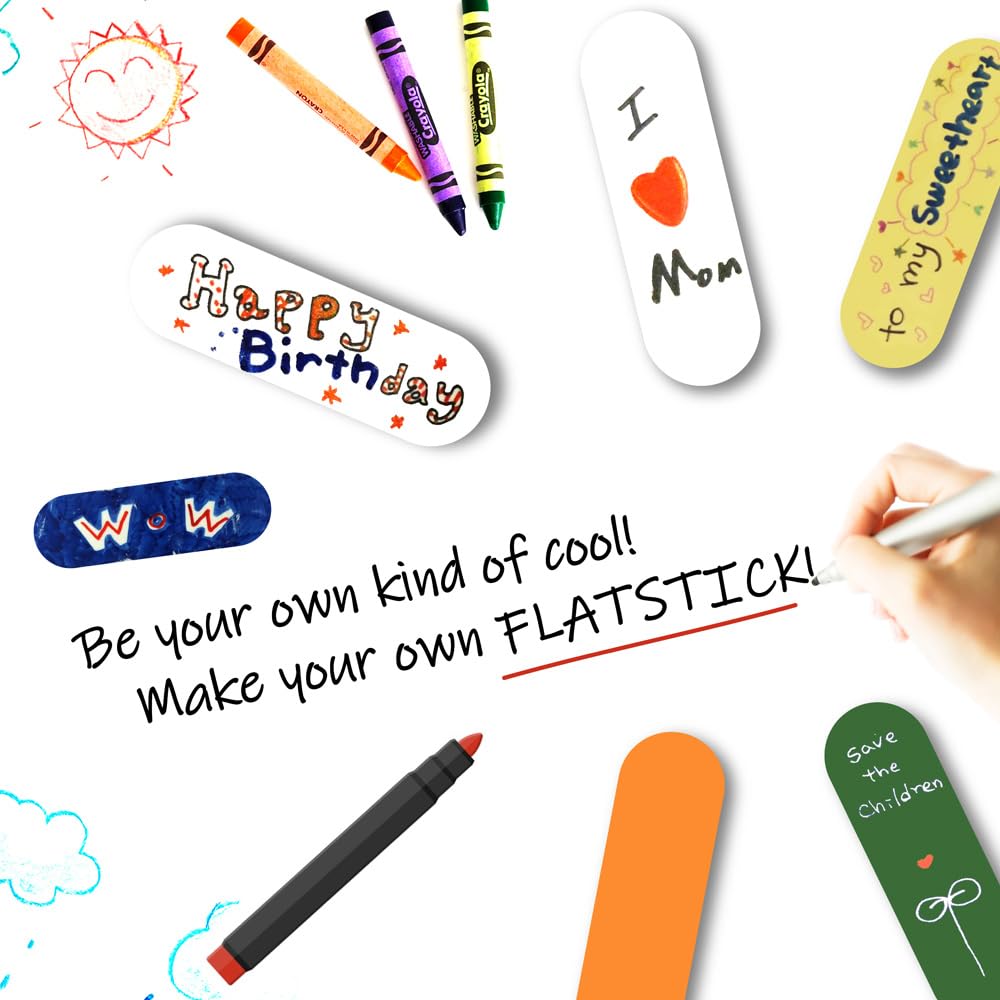 Momostick Flatstick, Cell Phone Finger Grip Strap Holder for Hand, Cell Phone Stand, New Slim Finger Loop Selfie Grip Compatible with Most Smartphones