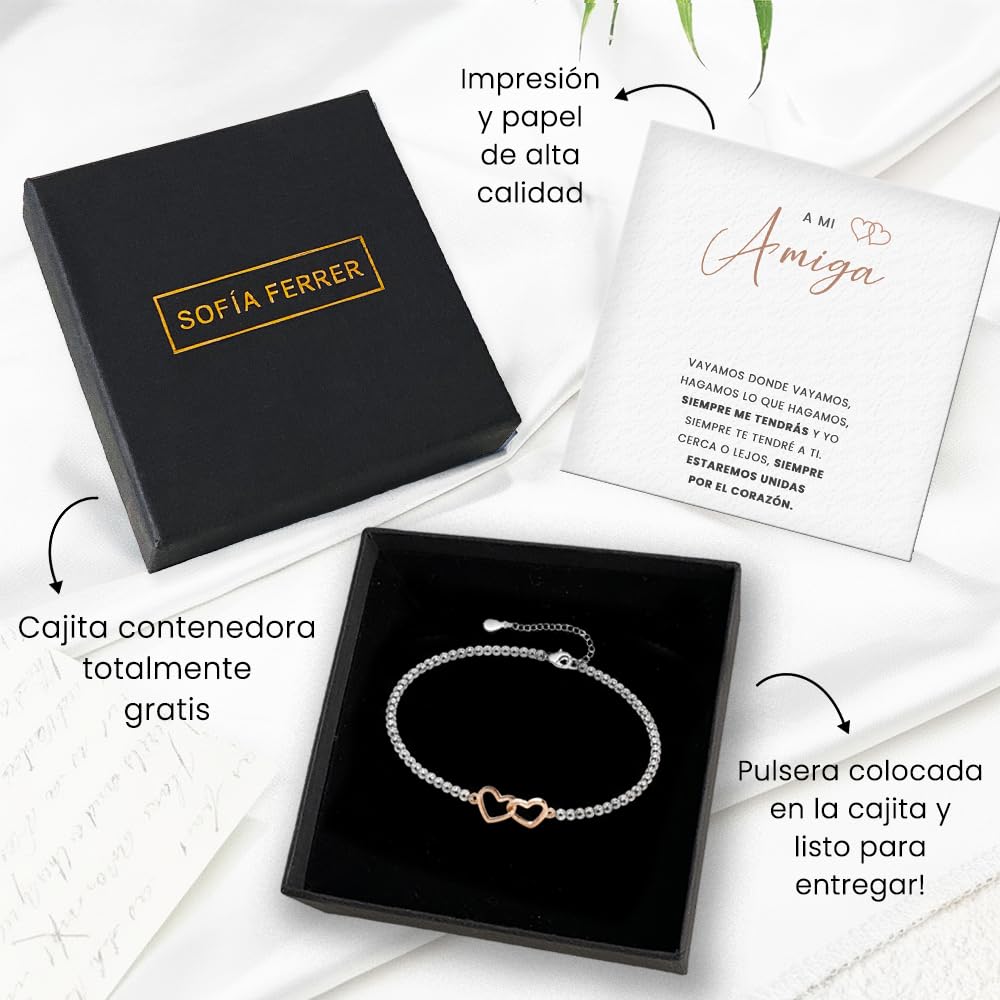 Regalos Amigas Originales, Pulsera Mujer, Regalo Original Mujer, Pulsera Hermanas, Regalos Originales Para Madres, Amiga, Hermana, Mamá, Cumpleaños, Amistad