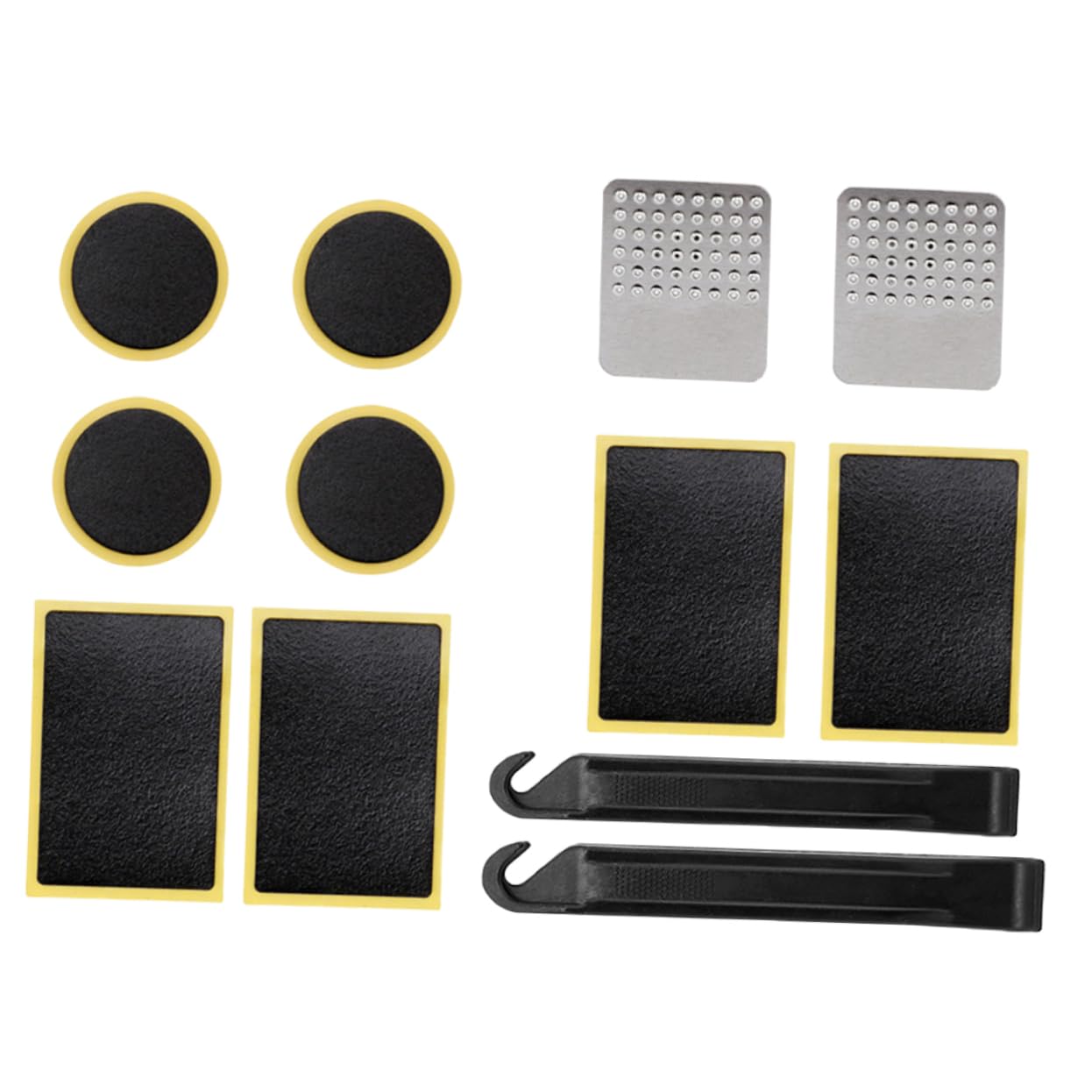 Mikikit 1 Set Tire Repair Tools Fix Bicycle Tire Lever Patch Kit Puncture Cycling Bike Repair Kit Tire Patch Tool Bike Tire Level Bike's Tire Levels Practical Tire Level Alloy