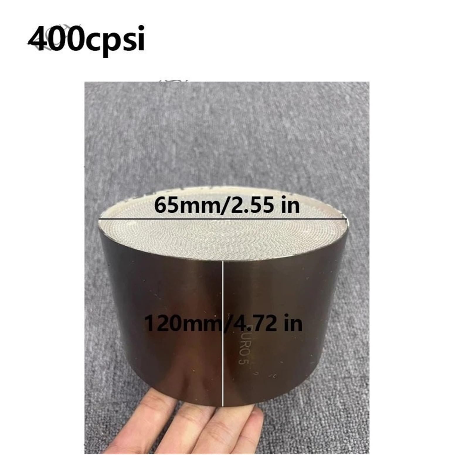 65-120 Mm Euro 5 300/400 Psi Wysokoprzepływowy Katalizator Samochodowy Metalowy Okrągły Środek czyszczący do katalizatora benzyny | Euro 5 300cpsi