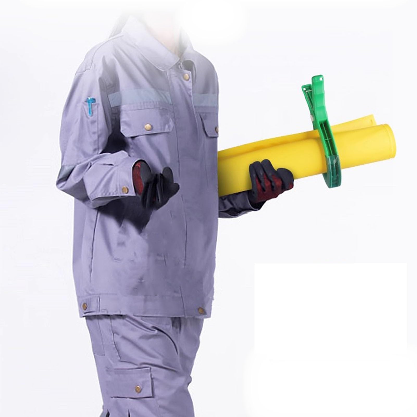 Generico Coperta Isolante ad Alta Tensione per lavori elettrici, Coperta avvolgibile elettrica da 10 KV con 2 Clip, 100x150 cm (39 3/8" x 59"), Soluzione di schermatura Portatile