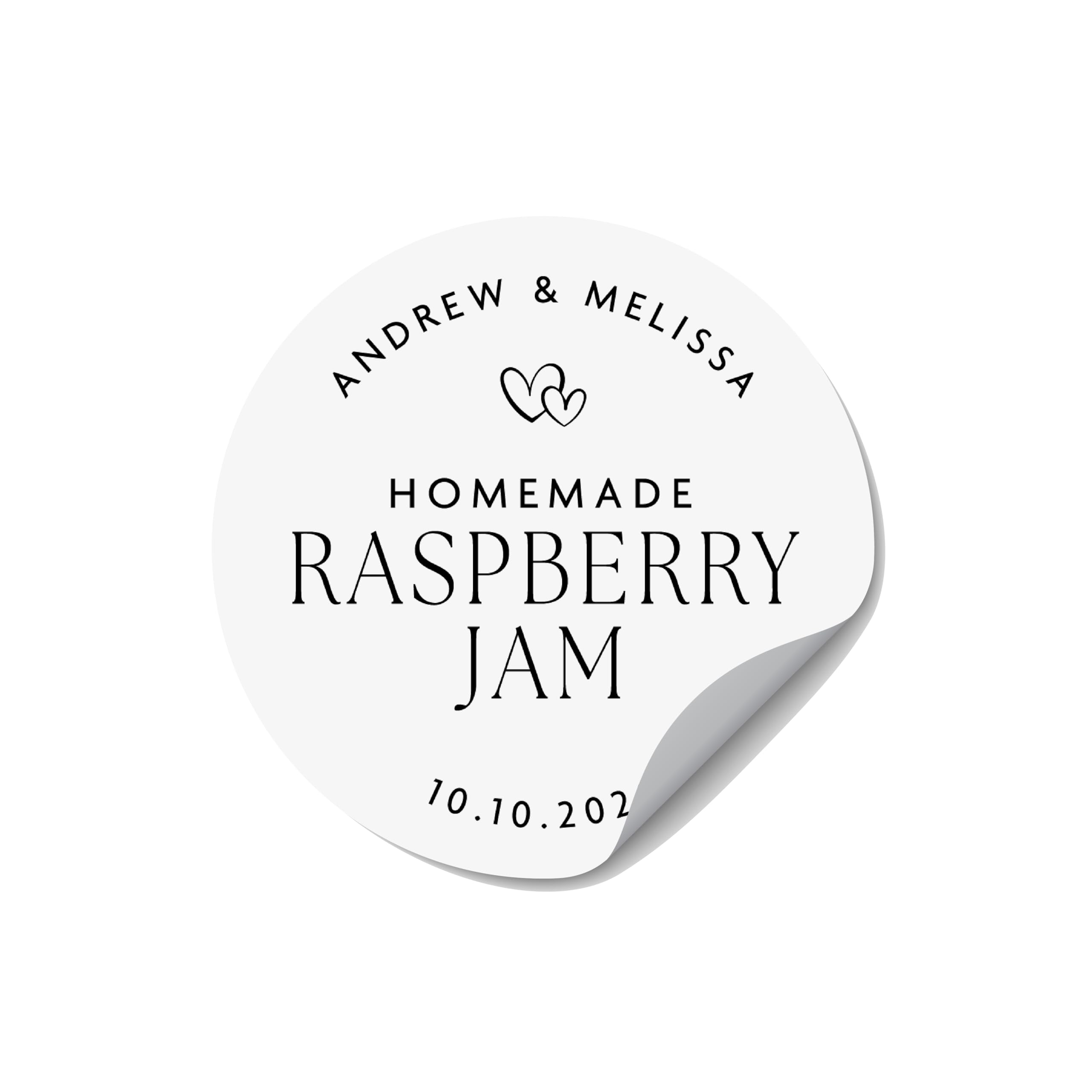 Personalised Jam Jar Labels Stickers, Wedding Favours Bridal Shower Labels, Handmade Custom Jam Jar Stickers, Homemade Gift Jam Labels Custom Design - JAM09