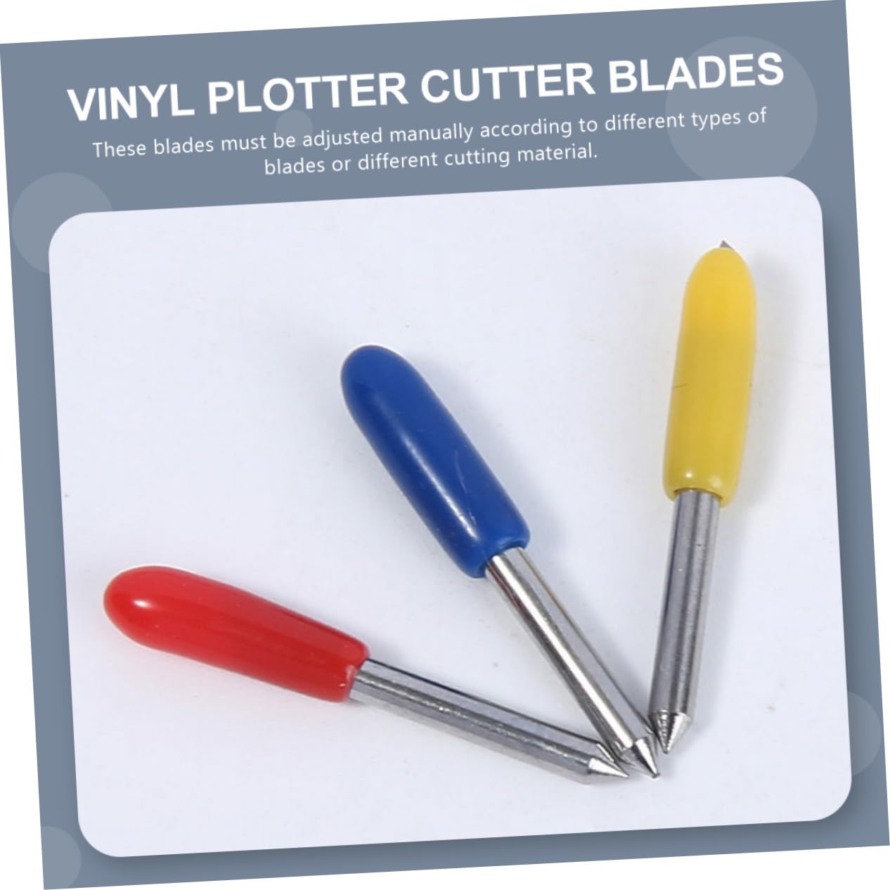 ABOOFAN 200stücke Cutter Für Vinyl Plotter Gelbe Schneidklingen Wolframstahl Langlebig Und Präzise Geeignet Für Schneidemaschinen Und Kreative Projekte