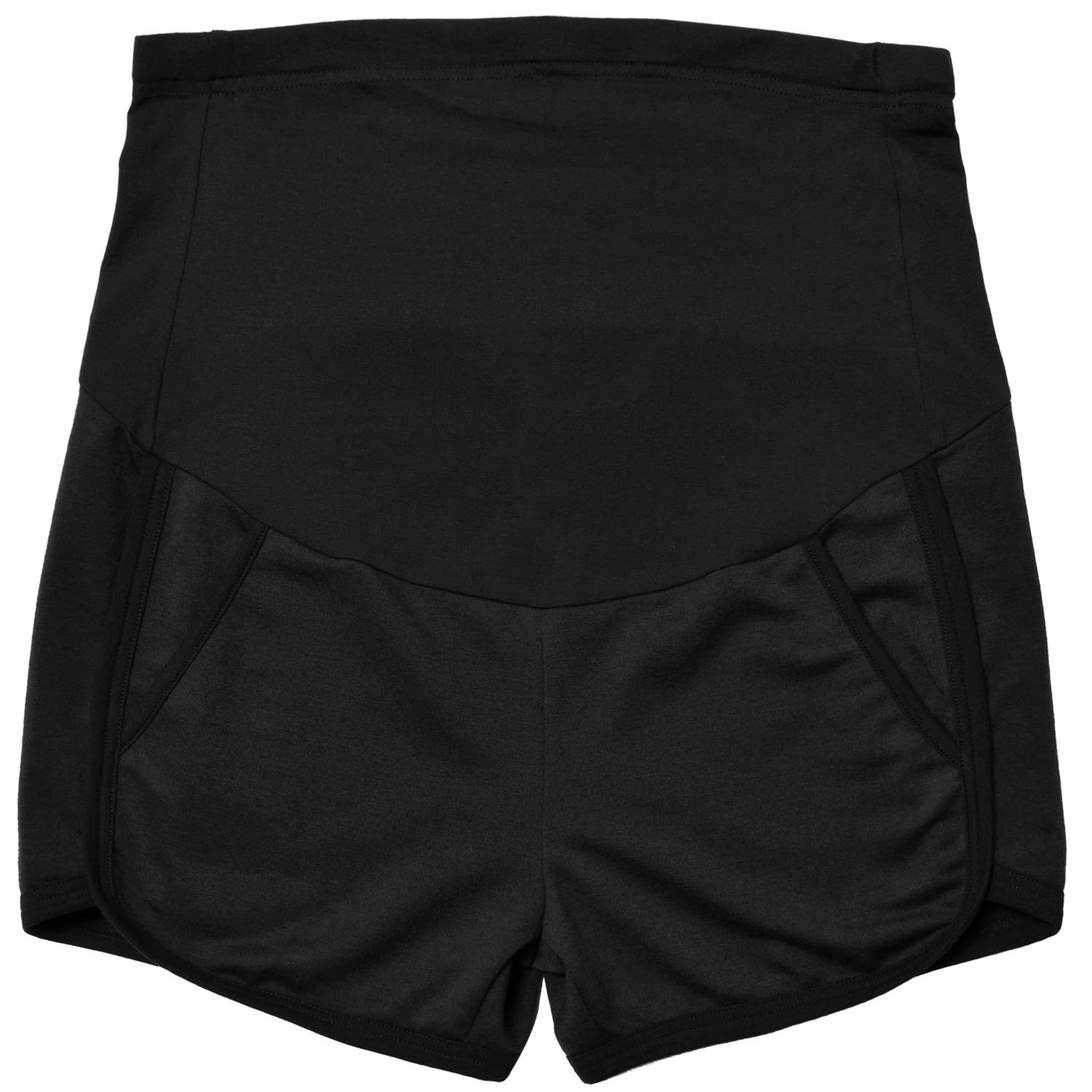 GINKANA Maternity Shorts Summer Pregnancy Casual Short Pants Stretchy Full Panel Short