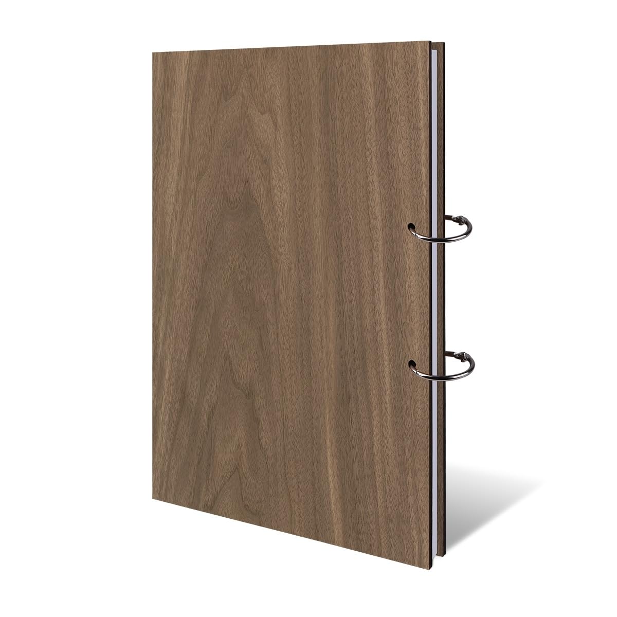 Hochzeit Gästebuch Okoume Holz Gravur individuell Holzcover mit 144 Naturpapier Innenseiten DIN A4 hoch 215 x 302 mm - Kreis