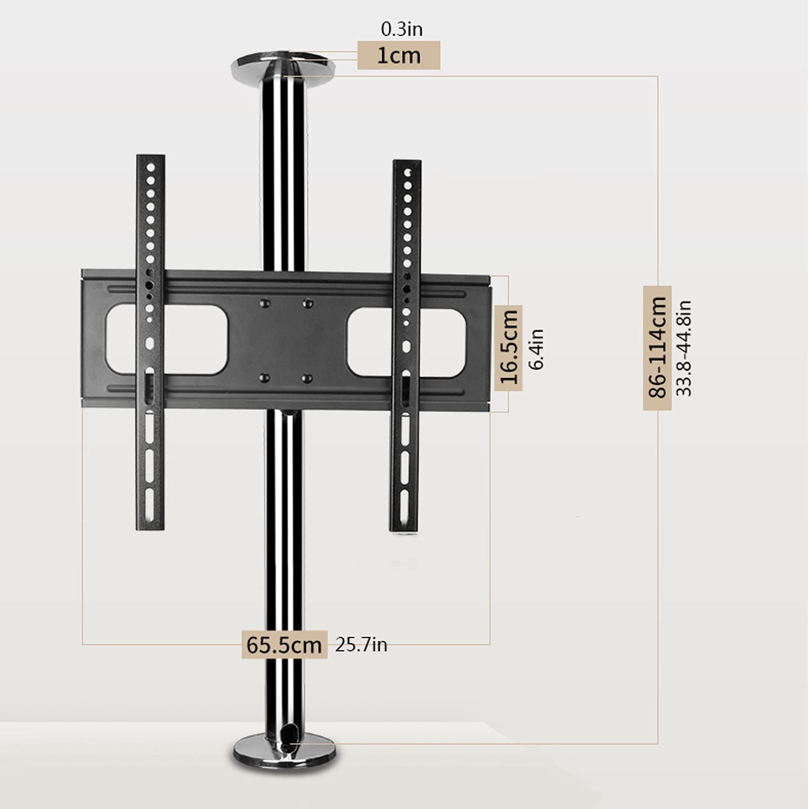 TV Stand Piano di Parete della partizione. TV Altezza della Staffa Rotante Regolabile TV LCD. Stand 32 "-55" inclinabile TV Mount Base, Max VESA 40. 0x400mm, 99 libbre .per casa, Ufficio