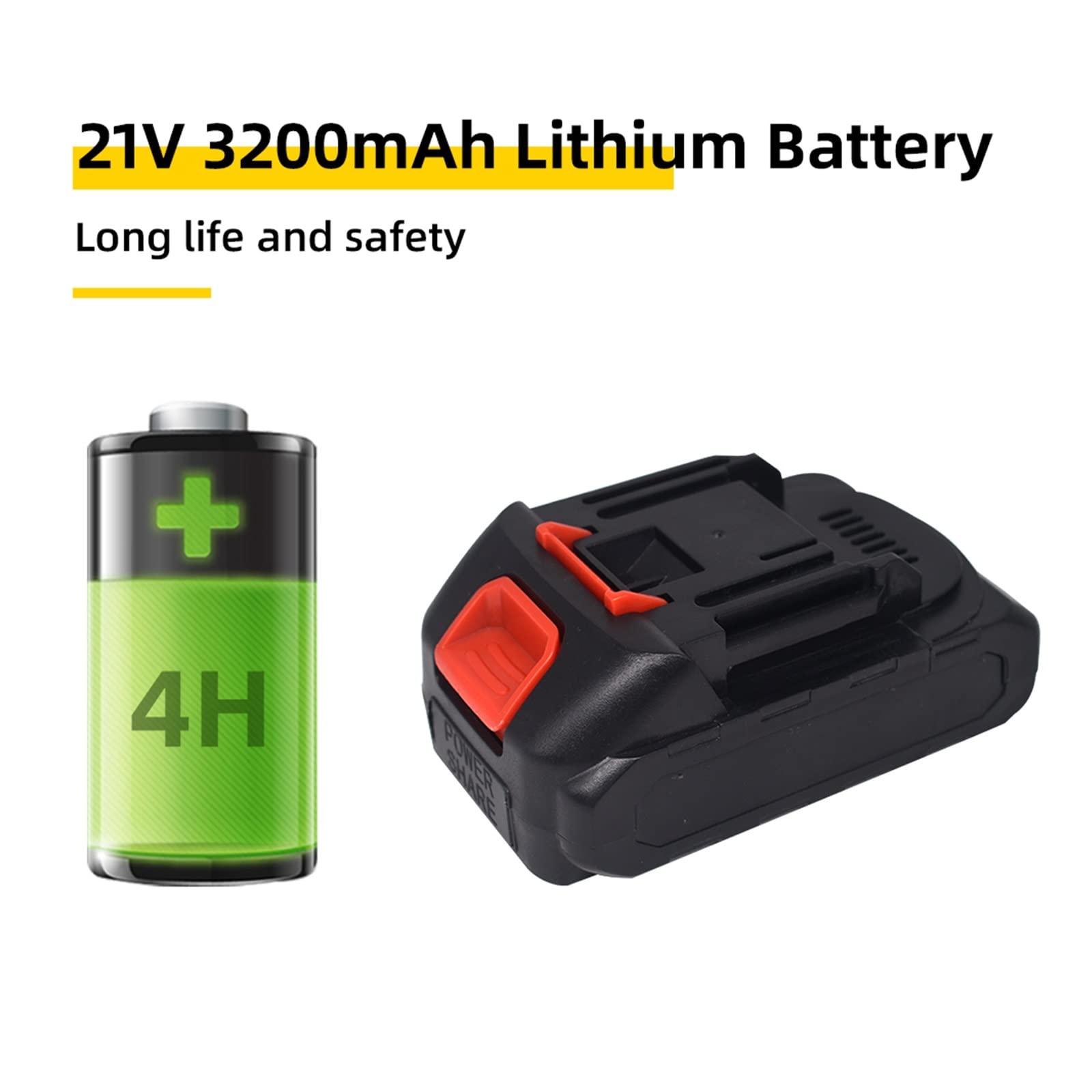 Pistola de silicona, Herramienta de pistola de pegamento caliente inalámbrica 120W 12V con control de temperatura de pantalla digital Batería reemplazable y boquilla Use barras de pegamento de 11 mm(S