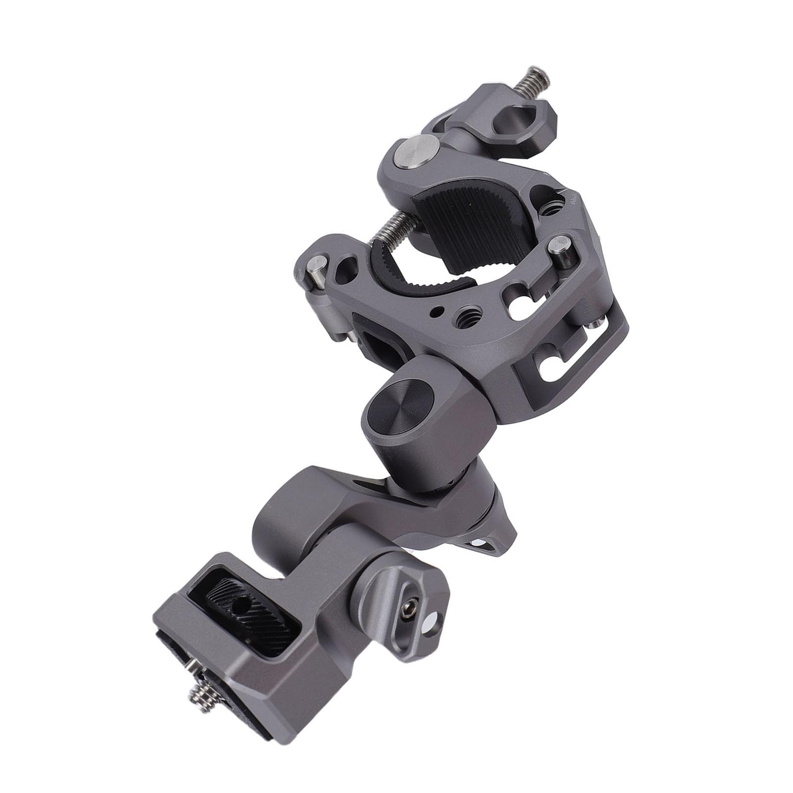 Supporto Morsetto per Action Camera, Adattabile a Manubrio | Lega di alluminio, rotazione di 360 gradi, compatibile con DJI,