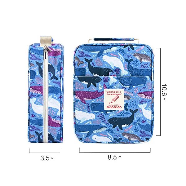 Federmäppchen für 202 Buntstifte, 136 Farben, Gelstifte, Tasche/Marker-Organizer – Bild 6