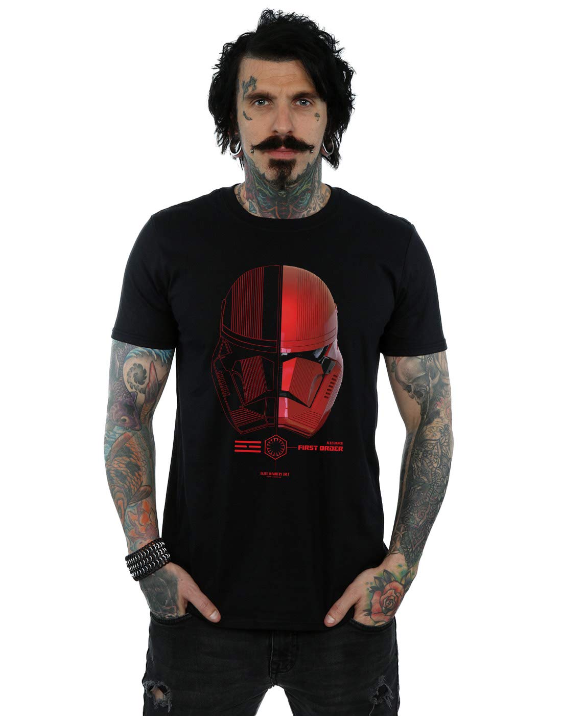 Star Wars The Rise of Skywalker Sith Trooper Helmet Men's T-Shirt Black Medium