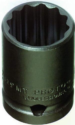 Stanley Proto J7414MT - Enchufe de impacto de pared delgada de 12 pulgada, 0.551 in, 12 puntos
