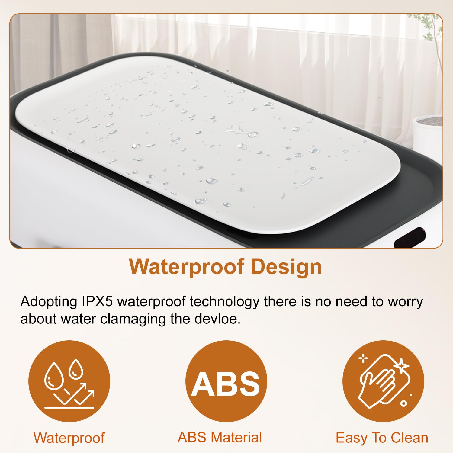 FDW Petite Poubelle De Salle De Bain Avec Couvercle, Sans Contact, Détecteur De Mouvement Automatique, étanche, 8 Litres, Pour La Maison, Le Bureau, La Salle De Bain, La Chambre à Coucher